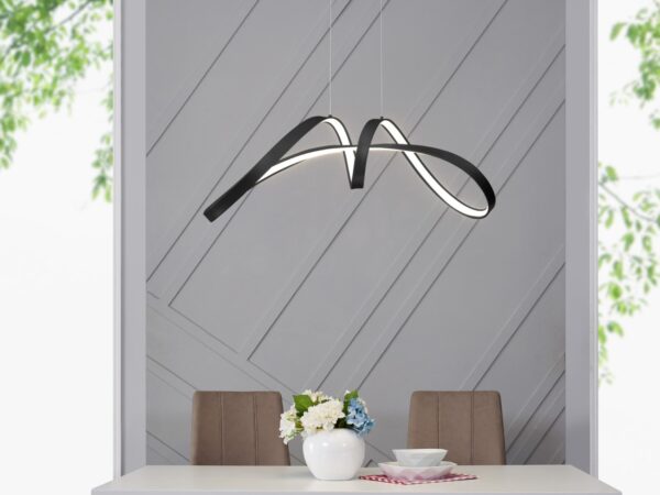 Bucharest Integrated LED Chandelier // Black
