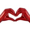 Heart Hands // Metallic Red