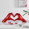 Heart Hands // Metallic Red