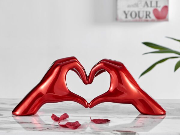 Heart Hands // Metallic Red