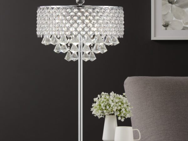 Grand 6 LED Light Table Lamp // Chrome