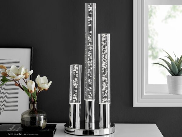 Acrylic Cylinders with Touch Switch Table Lamp // 3 Light