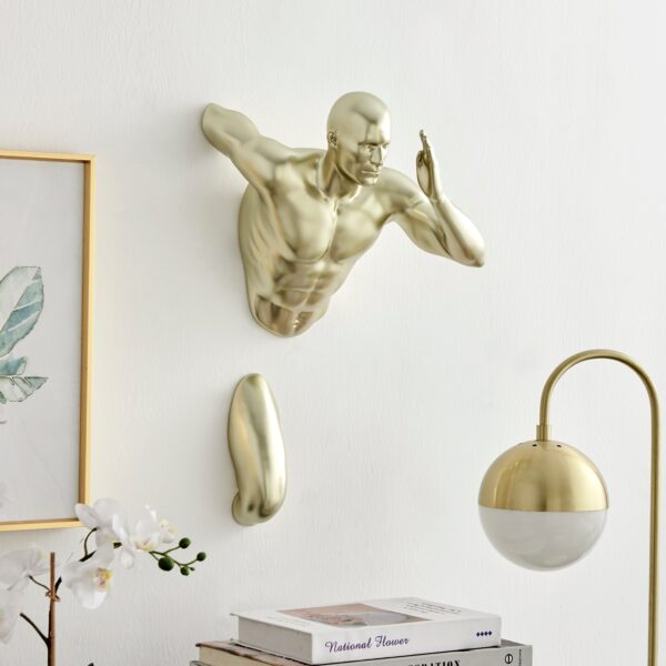 Runner Man 20" Wall Sculpture // Gold