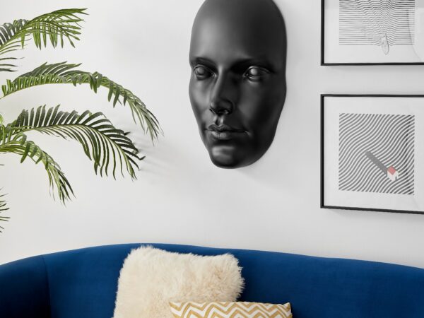 Sumerian Feminine Face // Matte Black