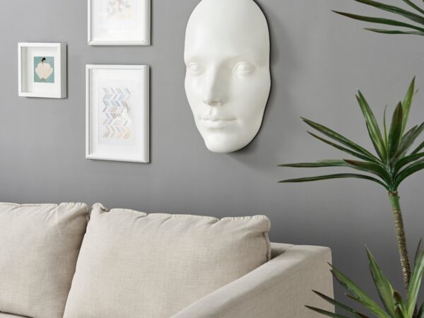 Sumerian Feminine Face // Matte White