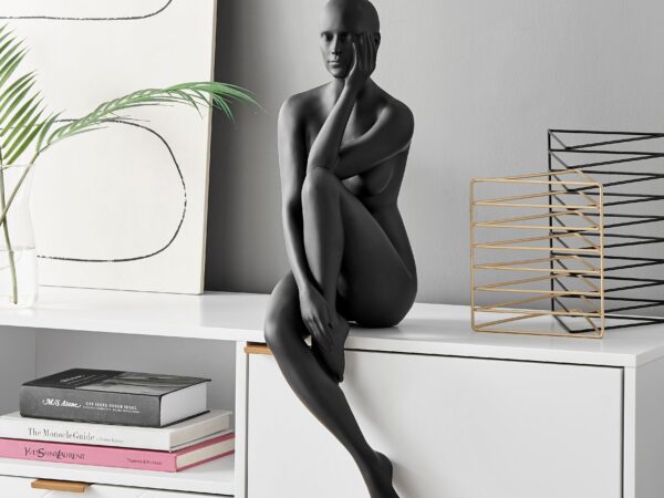 Antoinette Doll Sculpture // Matte Black