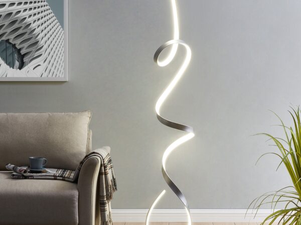 Amsterdam LED Dimmable 63" Floor Lamp // Silver
