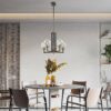Monachopsis Small Chandelier // Gold and Black