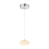 Spanish Alabaster Pendant // Chrome