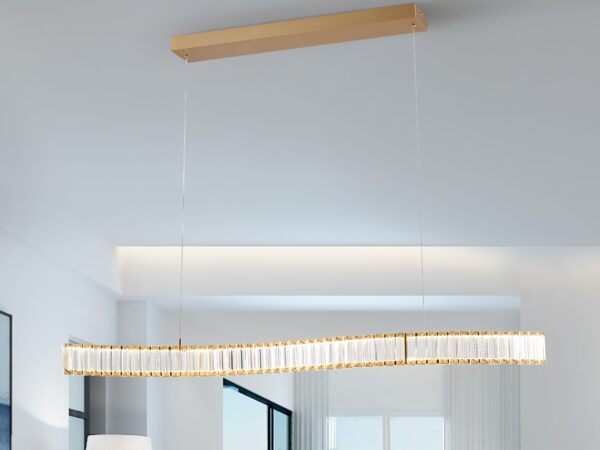 Alexandria Crystal Chandelier // Brushed Gold