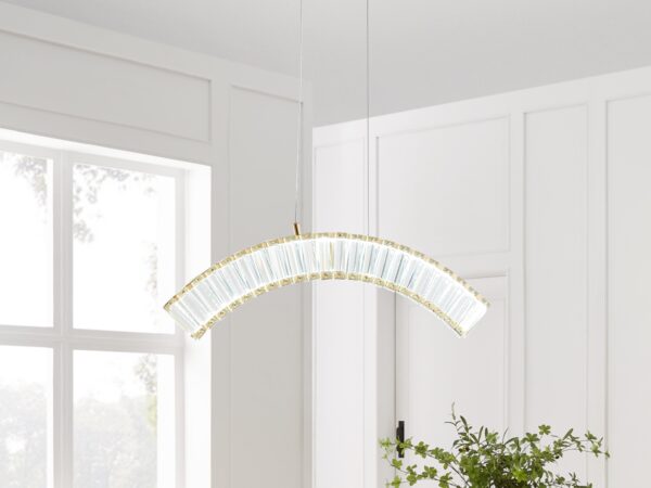 Sanford Single Chandelier // Brushed Gold