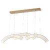 Sanford Triple Chandelier // Brushed Gold
