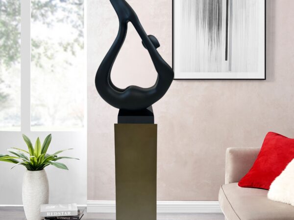 Sculpture Base - Metallic Gray