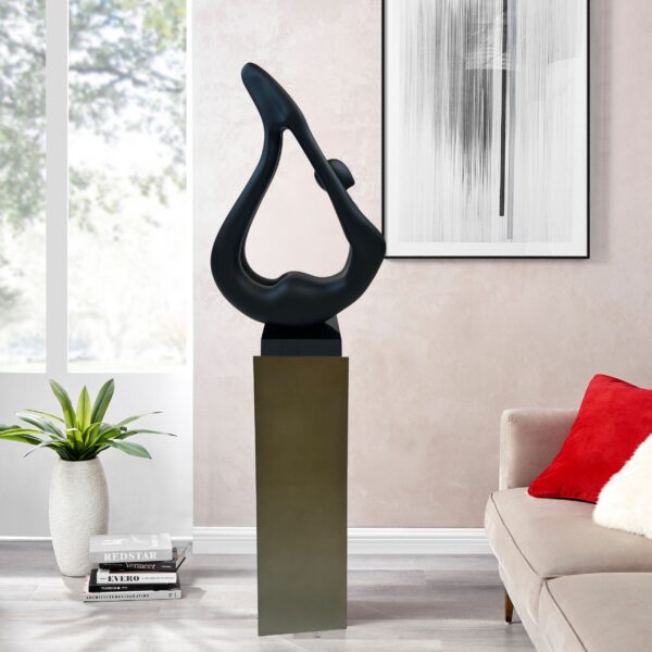 Sculpture Base - Metallic Gray