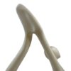 Yoga Floor Sculpture // White with Black Base