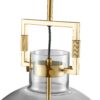 Atlas 1 LED Light Pendant // Crystal and Gold