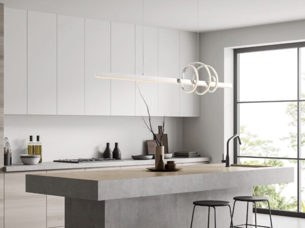 Salzburg Linear Chandelier // Chrome