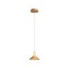 Spanish Alabaster & Aluminum One-Light Chandelier