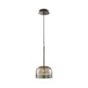Iron and Smoky Glass Pendant // Black