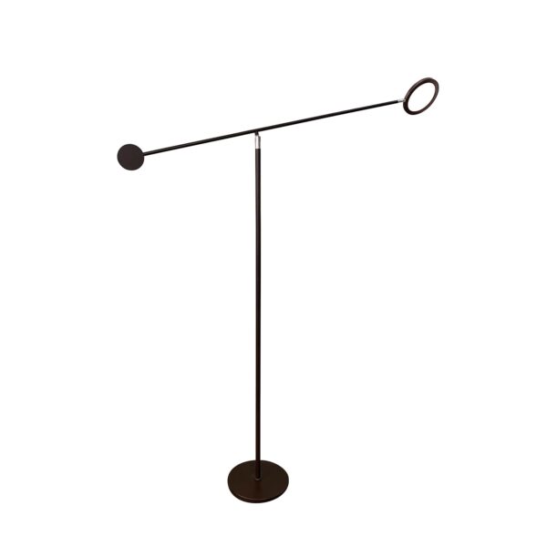 Floor Lamp Black and Chrome