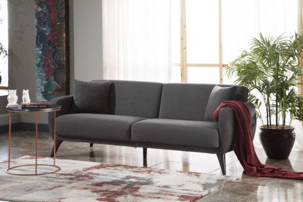 FLEXY SOFA IN A BOX (Zigana Charcoal) - Single Sleepers