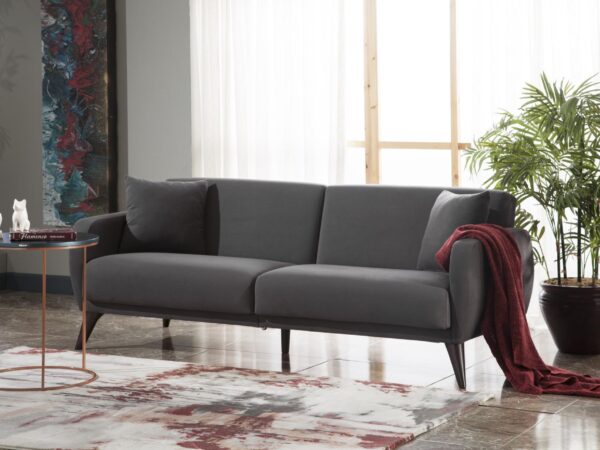 FLEXY SOFA IN A BOX (Zigana Charcoal) - Single Sleepers