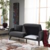 FLEXY SOFA IN A BOX (Zigana Charcoal) - Single Sleepers