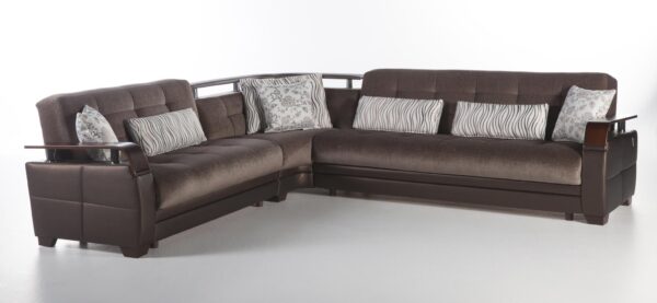 NATURAL SECTIONAL (Prestige Brown) - Sectionals