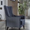 PALMER ACCENT ARMCHAIR (CORVET NAVY)