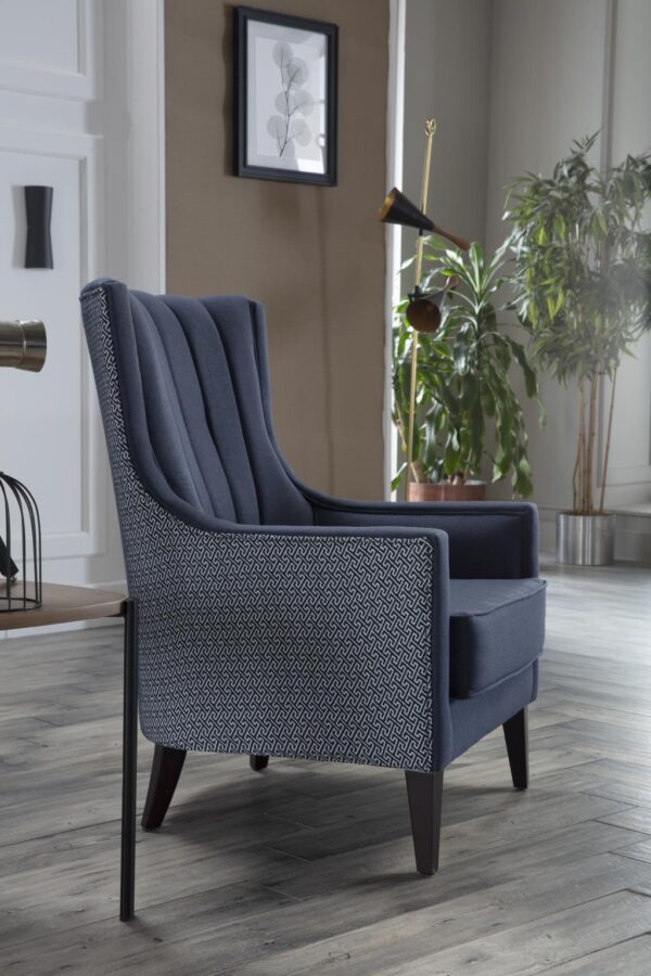 PALMER ACCENT ARMCHAIR (CORVET NAVY)