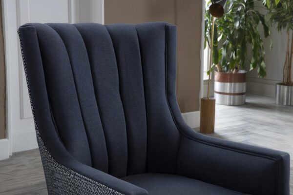 PALMER ACCENT ARMCHAIR (CORVET NAVY)
