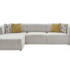 PICASSO LEFT FACING SECTIONAL (OSCAR WHITE) 5 PIECES