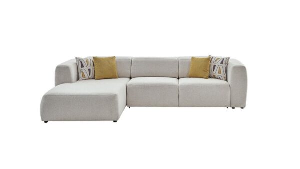 PICASSO LEFT FACING SECTIONAL (OSCAR WHITE) 5 PIECES