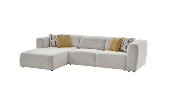 PICASSO LEFT FACING SECTIONAL (OSCAR WHITE) 5 PIECES