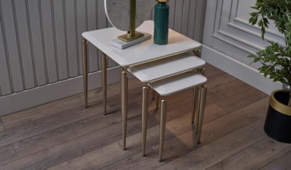 PLAZA NESTING TABLE (IVORY)
