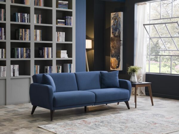 FLEXY SOFA IN A BOX (Zigana Indigo Blue) - Single Sleepers
