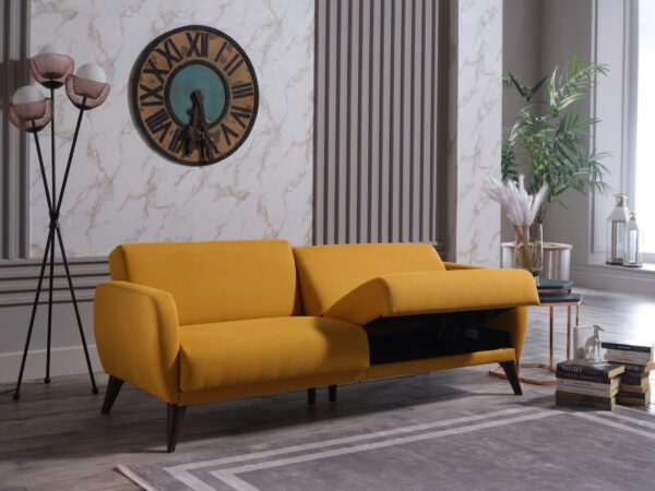 FLEXY SOFA IN A BOX (Zigana Yellow) - Single Sleepers