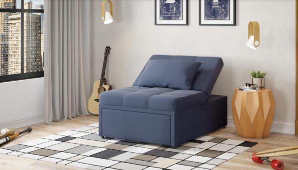 MELLO PULL OUT CHAIR IN A BOX (CORVET NAVY)