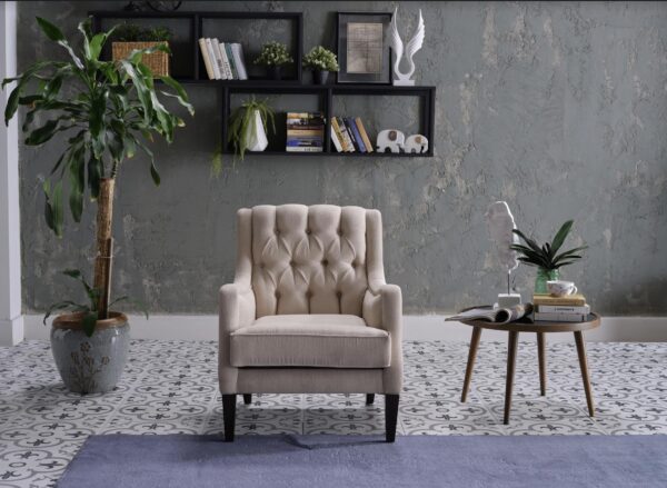 PEARLE ACCENT ARMCHAIR (PEARLE CREAM)