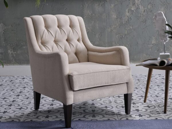PEARLE ACCENT ARMCHAIR (PEARLE CREAM)