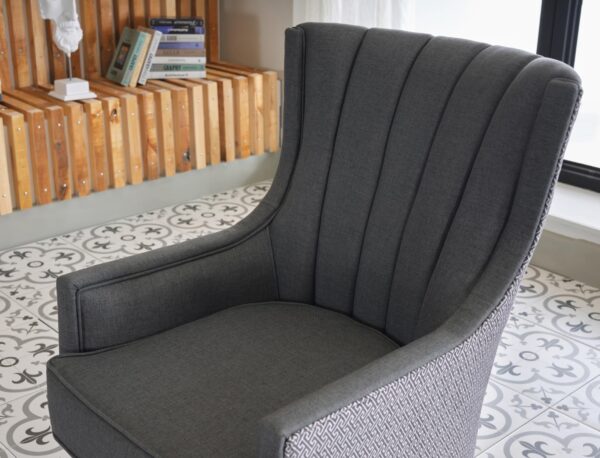 PALMER ACCENT ARMCHAIR (CORVET  ANTHRACITE)