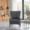 PALMER ACCENT ARMCHAIR (CORVET  ANTHRACITE)
