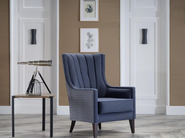 PALMER ACCENT ARMCHAIR (CORVET NAVY)