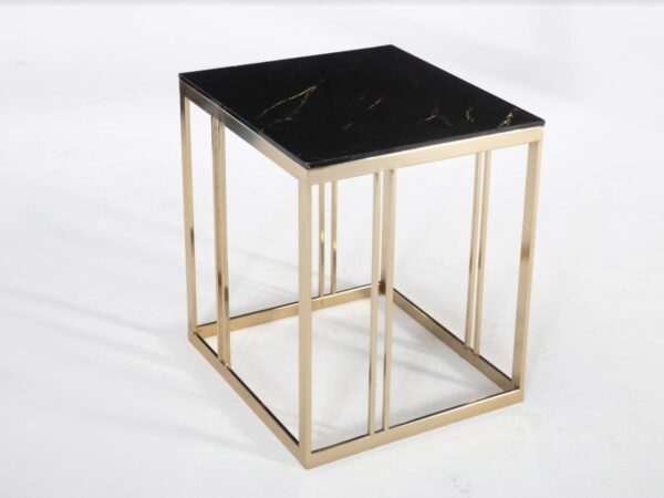 MONTEGO SIDE TABLE (CRL MRB /GOLD)