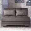 TWIST PULL OUT LOVE SEAT (Astoral L.Brown) - Single Sleepers