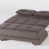 TWIST PULL OUT LOVE SEAT (Astoral L.Brown) - Single Sleepers