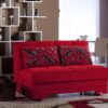 TWIST PULL OUT LOVE SEAT (Story Red) - Single Sleepers