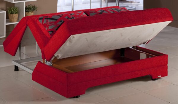 TWIST PULL OUT LOVE SEAT (Story Red) - Single Sleepers