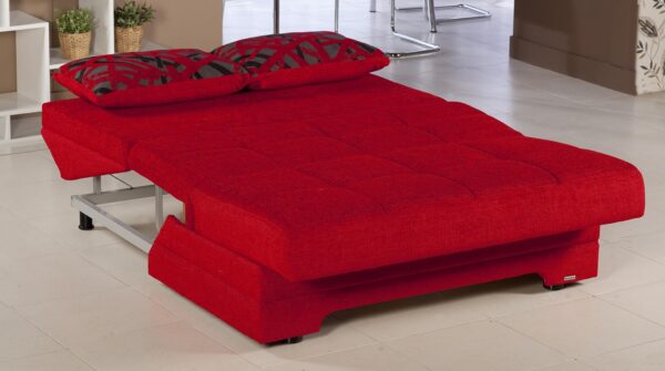 TWIST PULL OUT LOVE SEAT (Story Red) - Single Sleepers