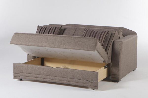 VALERIE PULL OUT LOVE SEAT (Redeyef Brown) - Single Sleepers